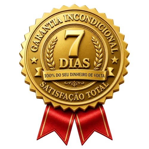 Selo de garantia incondicional de 7 dias